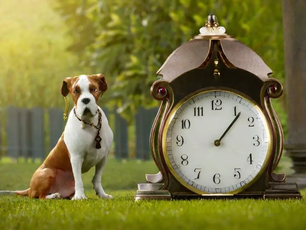 A dog's perspective of time: an hour feels like forever, filled with endless excitement and anticipation!